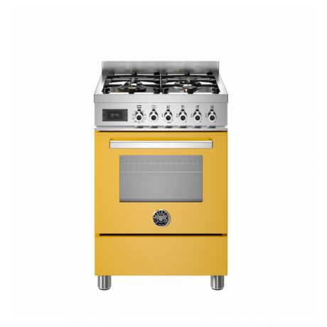 BERTAZZONI PRO6 4L 1E GI T Κουζίνα Ηλεκτρική με Εστίες Αερίου κίτρινο